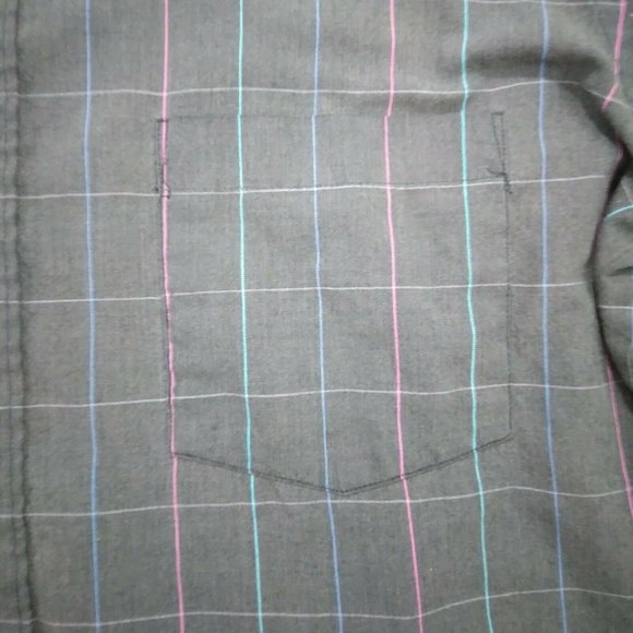 Vintage Software Men's  Button Front Shirt Sz L - Picture 3 of 6